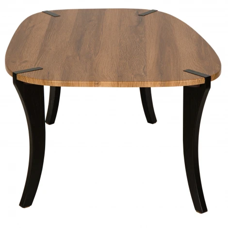 Стол журнальный BeautyStyle 35 дуб вотан/черный Mebelik 009857