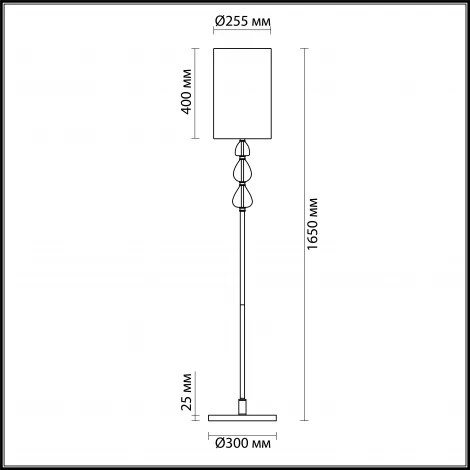 Торшер Odeon Light Giada 3802/1F