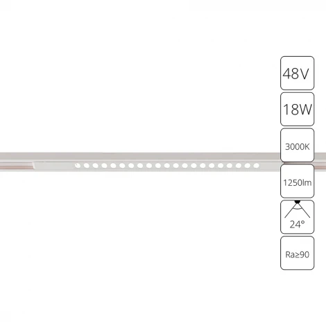 Магнитный трековый линейный светильник LED 48V Arte Lamp Optima A7287PL-1WH