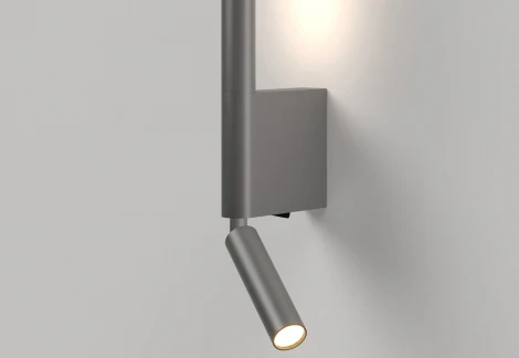 Настенный светильник светодиодный для чтения Elektrostandard Sarca 40111/LED графит a066403 (220V, выключатель, круглые)