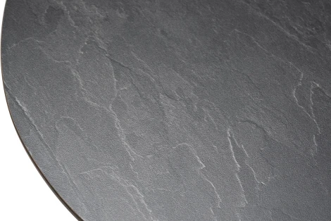 "Сантьяго" журнальный стол из HPL круглый Ø40 H55, каркас из стали темно-серый (RAL 7024), цвет столешницы "серый гранит" 4SIS арт.УТ-00005806