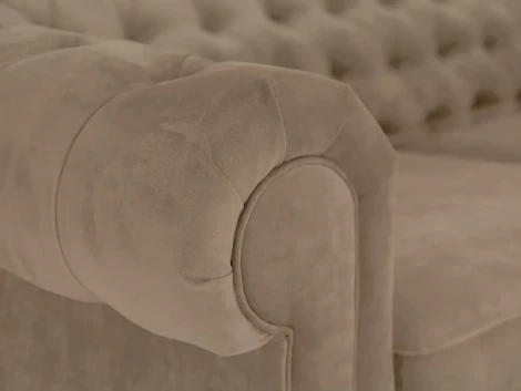 Диван Chesterfield ОГОГО (арт.329613), (Ткань/Коричневый)