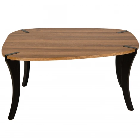 Стол журнальный BeautyStyle 35 дуб вотан/черный Mebelik 009857