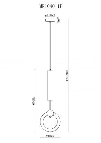 Подвесной светильник MyFar Кови MR1040-1P