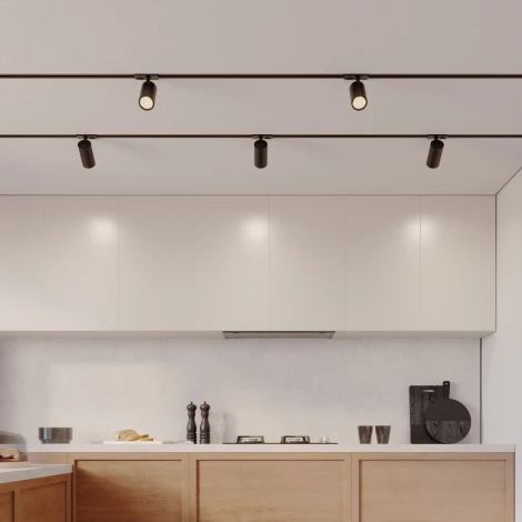 Трековый светильник однофазный светодиодный Novotech Selene 359913 черный трехжильный LED 15W 220V 3000К