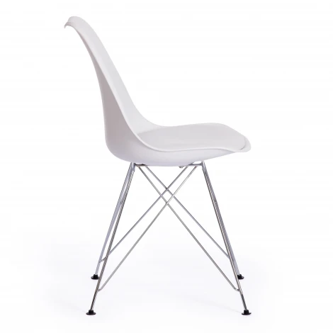 Стул Tulip Iron Chair/Тулип Айрон Чаир (мод.EC-123)/1 шт. в упаковке металл/пластик, 54,5*48*83,5см, white (белый) Tetchair 15419