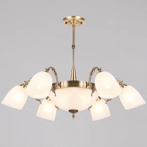 Подвесная люстра на штанге Reluce 70577-0.3-6+2