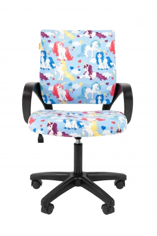 Кресло Chairman Kids 103 Россия ткань единороги LT (чер) 7122087