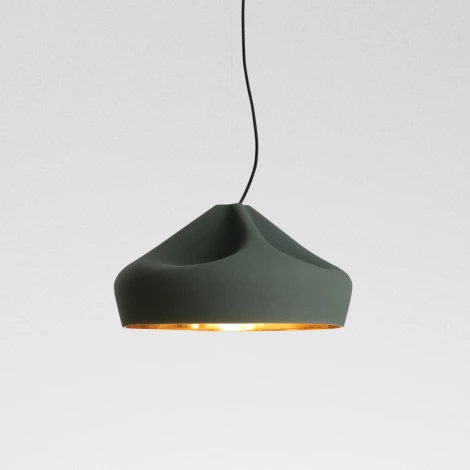 Подвесной светильник Pleat Box LED 47 темно-зеленый / золотой Marset A636-407-4549-27K (162107)
