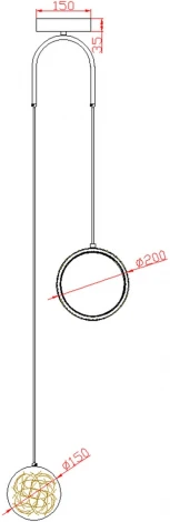Подвесной светильник Kink Light Сибби 07669-2,36