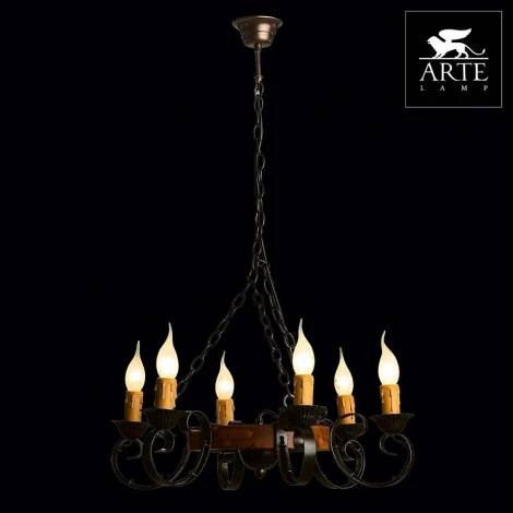 Подвесная люстра Arte Lamp Bastiglia A9520LM-6BR