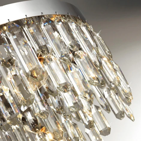 Подвесная люстра Odeon Light Semura 4985/6 (220V, хрусталь, на тросе, круглые)