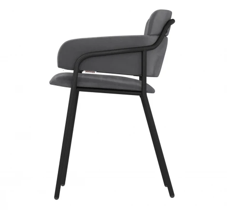 Стул Sheffilton SHT-S143 Угольно-серый/черный муар 9037958401