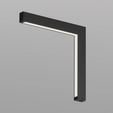 Трековый угловой светильник светодиодный однофазный 220V Denkirs Smart Linear DK8015-BK