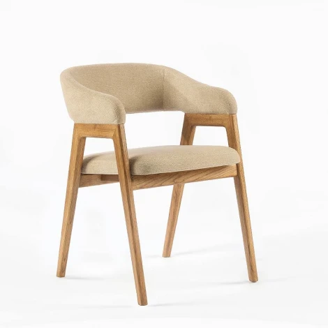 Стул Эйко массив дуба рич рогожка ореховый Stool Group УТ000042747