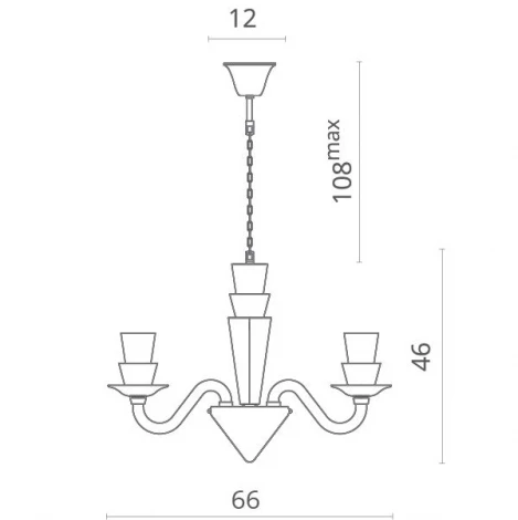 Подвесная люстра Divinare Susana 5122/09 LM-6