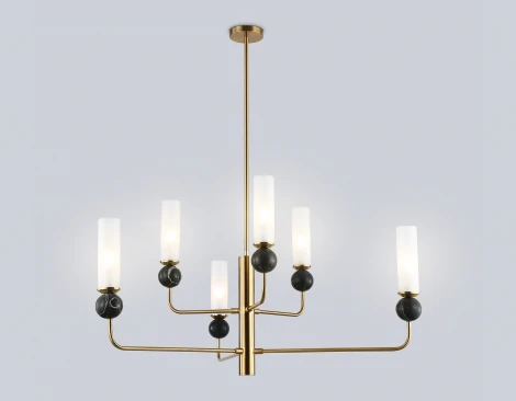 Потолочная люстра на штанге с мрамором Ambrella Ceramo Modern LH53263