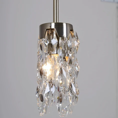Подвесной светильник хрустальный ILLUMICO IL3588-5PSQ-26 AB DS