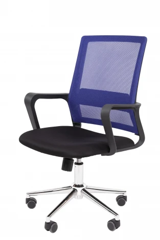 Офисное кресло Chairman 606 Россия TW синий хром 7215747