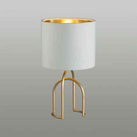 Настольная лампа Lumion Stacy 5660/1T MODERNI LN23 122 матовое золото, белый E14 40W 220V (выключатель, круглые)