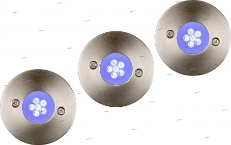 Встраиваемый светильник уличный Lucide Trio Led-set 11862/23/35