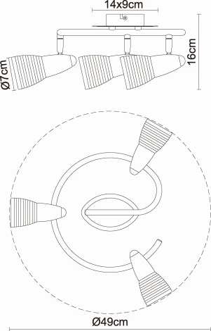 Спот Globo Caleb 54536-3