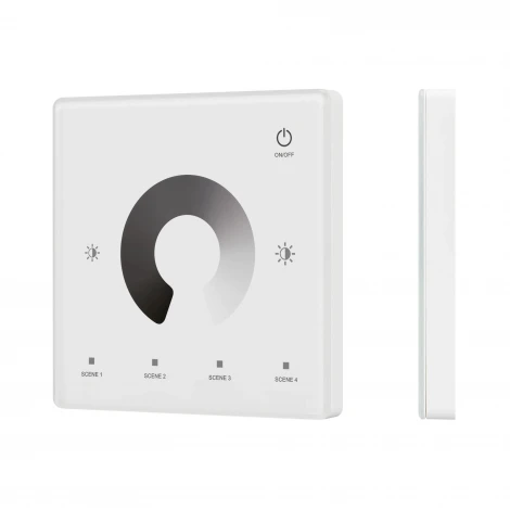 Сенсорная панель INTELLIGENT ARLIGHT SMART-RF-801-11-1G-4SC-DIM белый (3V, 2.4G) накладная (IARL, IP20 Пластик) 050421