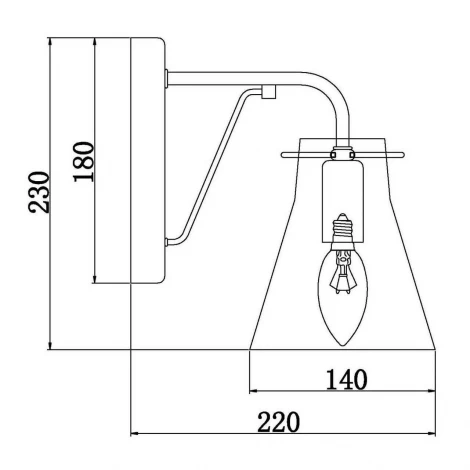 Бра Vele Luce Fedele VL1365W01