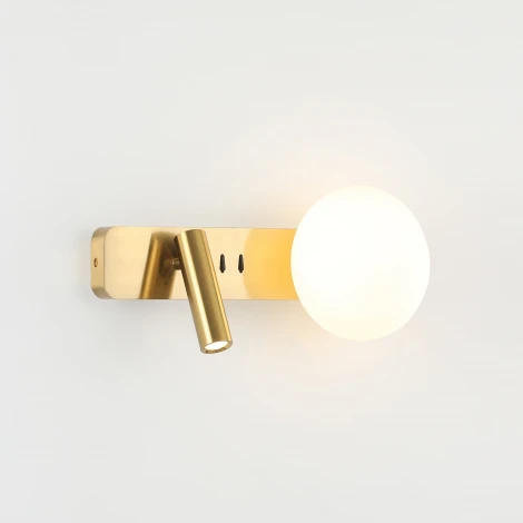 Настенный светильник со спотом латунь LED 3+7Вт 34см Zortes DREAM ZRS.2436.02