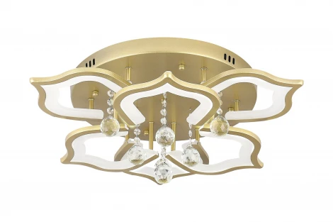 Потолочная люстра Natali Kovaltseva Florel INNOVATION STYLE 83052 (регулировка яркости, LED, 220V, пульт управления, цветы)