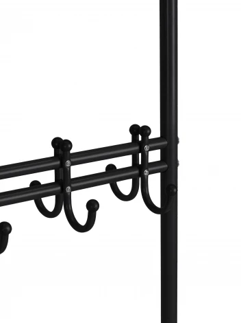 Вешалка напольная М 12М чёрный Mebelik 009748