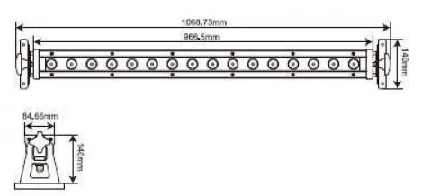 Прожектор линейный RGB уличный IP65 LED Deko-Light Street Bar 730440