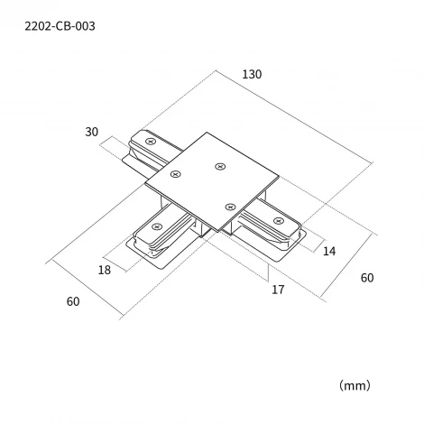 Коннектор Т-образный однофазный Favourite Practica 2202-CB-003