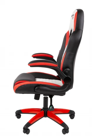 Кресло Chairman game 15 Россия экокожа черный/красный/белый 7213473