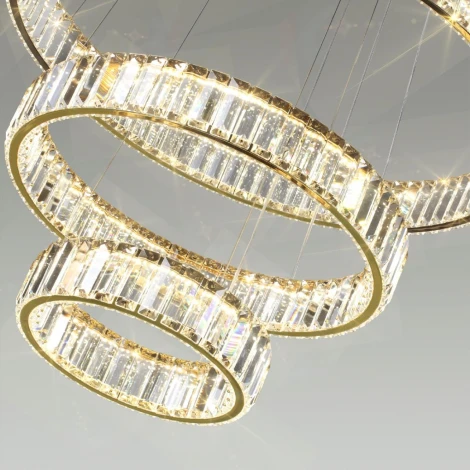 Подвесная люстра ярусная большая Vekia 5015/88L Odeon Light (LED, 220V, на тросе)