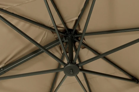 "Римини" зонт уличный 3х4м на боковой алюминиевой опоре, тент бежевый 4SIS TA010-Super-3х4m beige