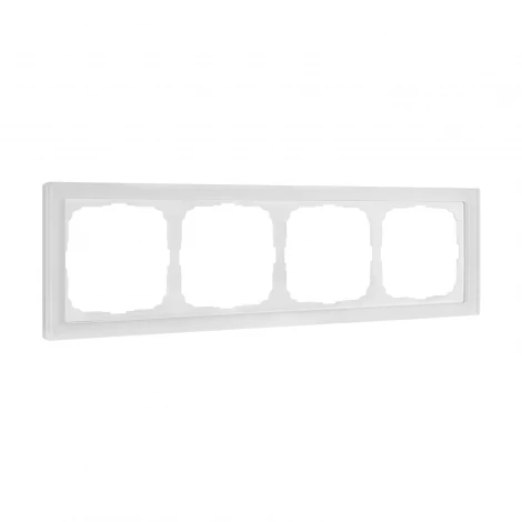 Рамка на 4 поста (матовый белый) Systeme Electric GAL330104