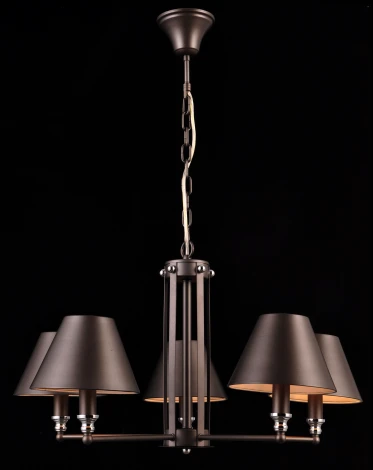 Подвесная люстра Natali Kovaltseva Marquis 81000-5C GRAY BRASS
