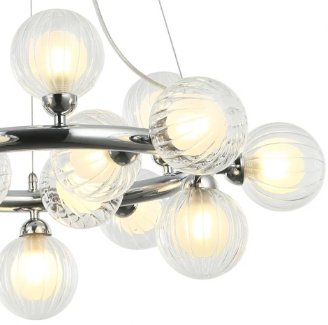 Подвесной светильник Shardin 2165/09/15P Stilfort (220V, на тросе, шарики, молекулы)