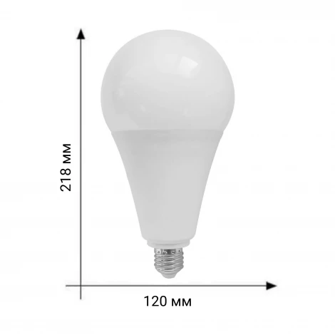 Лампочка светодиодная груша белая E27 45W 4000K Volpe LED-A120-45W/4000K/E27/FR/NR