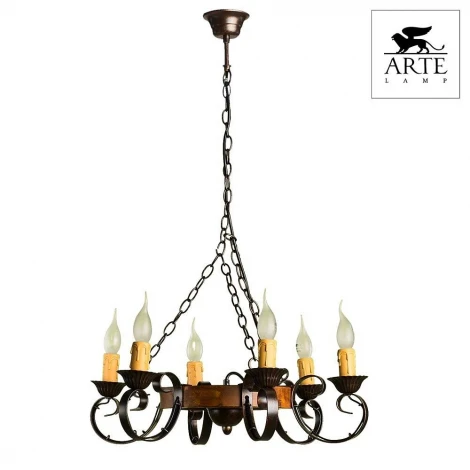 Подвесная люстра Arte Lamp Bastiglia A9520LM-6BR