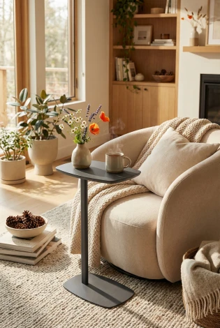 Стол придиванный Дей графит/графит Mebelik 009445