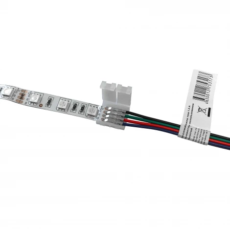 Коннектор для подключения ленты 10мм (5050 RGB) провод 150мм Apeyron 09-03