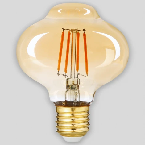Лампочка светодиодная филаментная прозрачная груша E27 4W Thomson Deco Turnip TH-B2187
