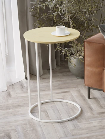 Стол придиванный Остин дуб янтарный/белый Mebelik 008954