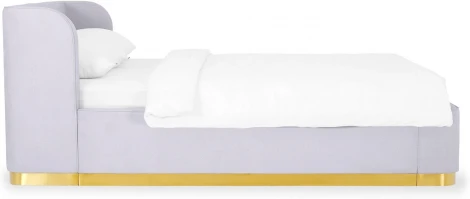 Кровать Vibe 1600 ОГОГО (арт.748485), (Шенилл,Ткань/Сиреневый)