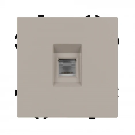 Механизм телефонной розетки SCT-NOBE-MTL1-SFPL-CA (RJ-11, 4C) (Arlight, Кашемир) 061892