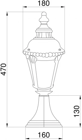 Наземный фонарь Maytoni Goiri O029FL-01BZ (220V, IP44)