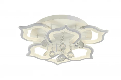 Потолочная люстра ярусная Natali Kovaltseva HIGH-TECH LED LAMPS 82028 (регулировка яркости, 220V, пульт управления, цветы)