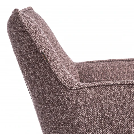 Кресло Lutz/Лутц/Луц хром велюр/букле, VT shape wood rose Tetchair 25479